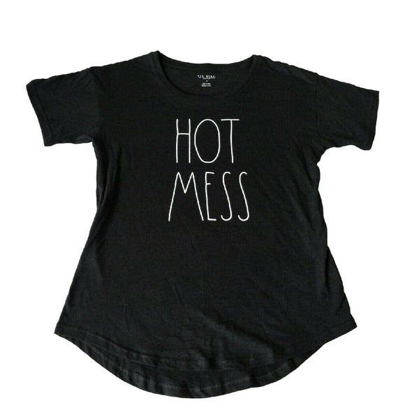 Rae Dunn Tops - NEW Rae Dunn HOT MESS Ladies Tee Medium